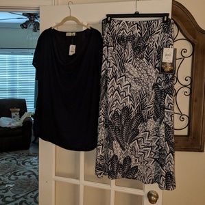 New Women's Plus Size Maxi skirt set Size 22/24/2X